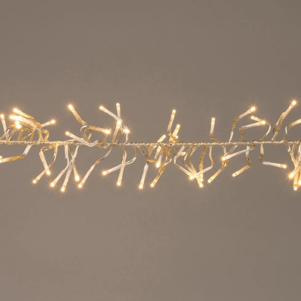 Clusterverlichting met 768 lampjes warm white 4,5 m