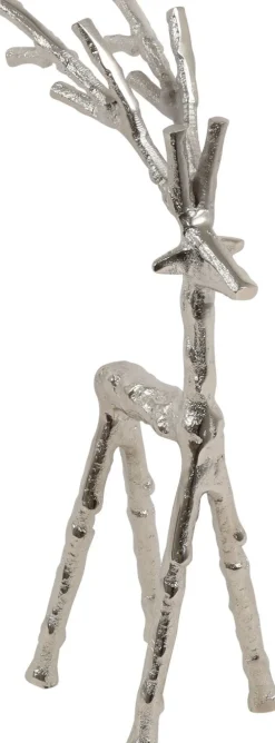 Countryfield beeld Zen hert zilver 7 x 14 x 30 cm