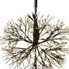 Countryfield cascadeverlichting hangend Apollo zwart met 384 LED lampjes warm wit D 30 cm
