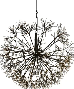 Countryfield cascadeverlichting hangend Apollo zwart met 912 LED lampjes warm wit D 50 cm