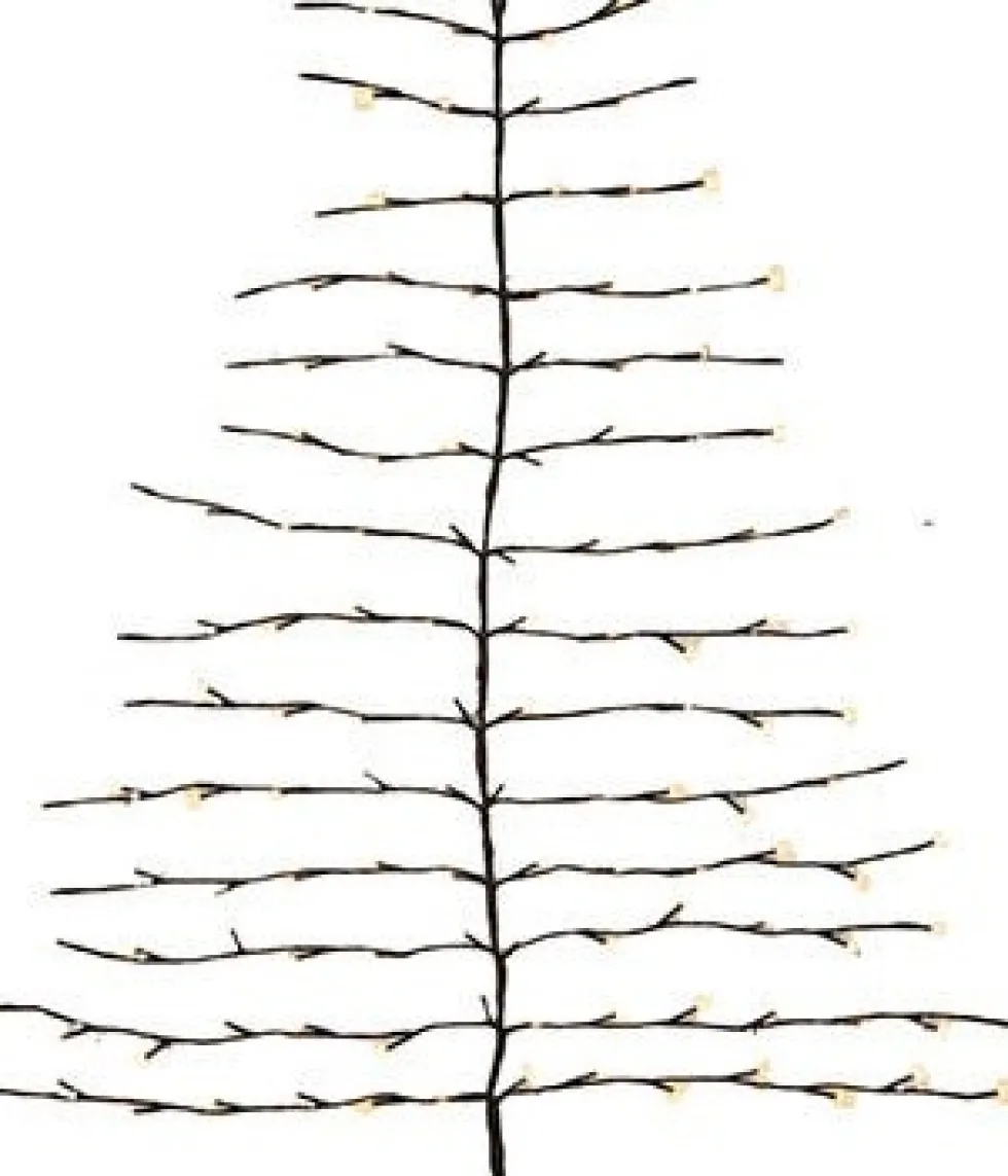 Countryfield clusterverlichting kerstboom 136 lampjes warm wit 5 x 100 x 120 cm