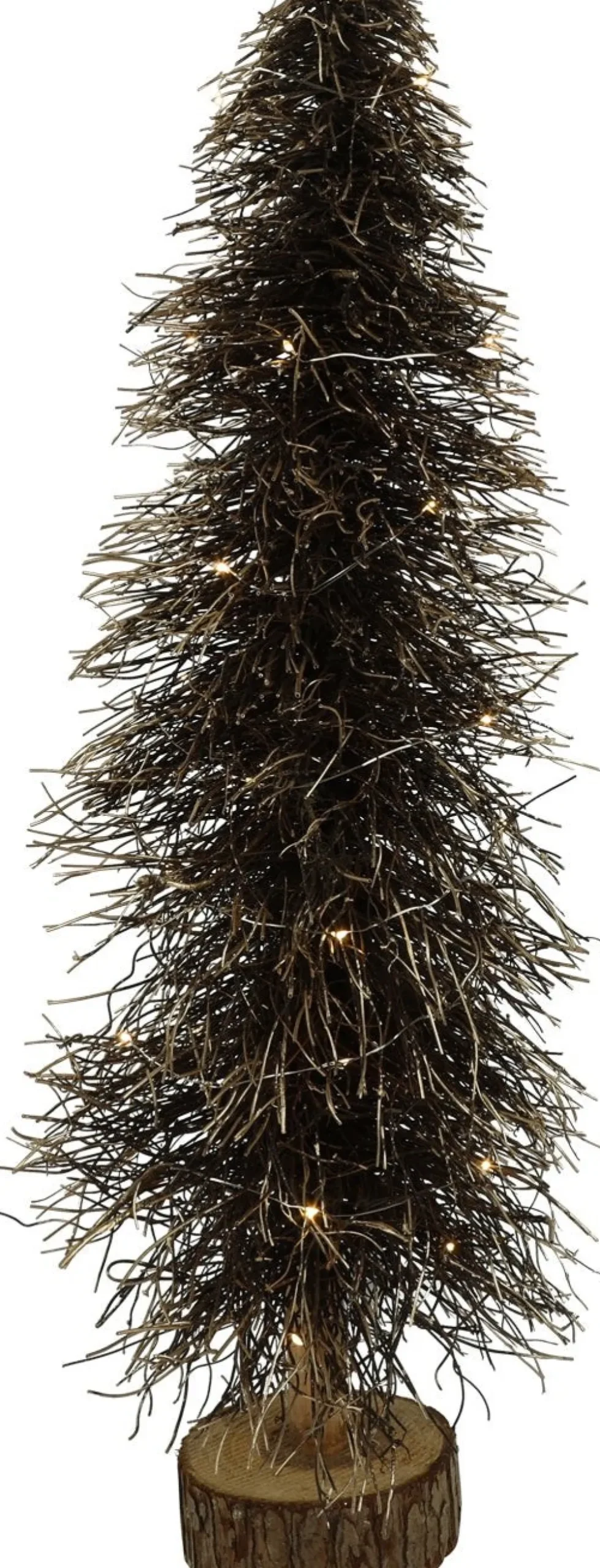 Countryfield decoratieboom Timoi bruin 30 lampjes warm wit D 24 H 60 cm