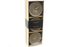 Countryfield drijfkaars Bollie zilver 18 uur D 8,2 H 5,5 cm 3 stuks