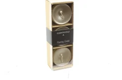 Countryfield drijfkaars Bollie zilver 5 uur D 5,5 H 4 cm 3 stuks
