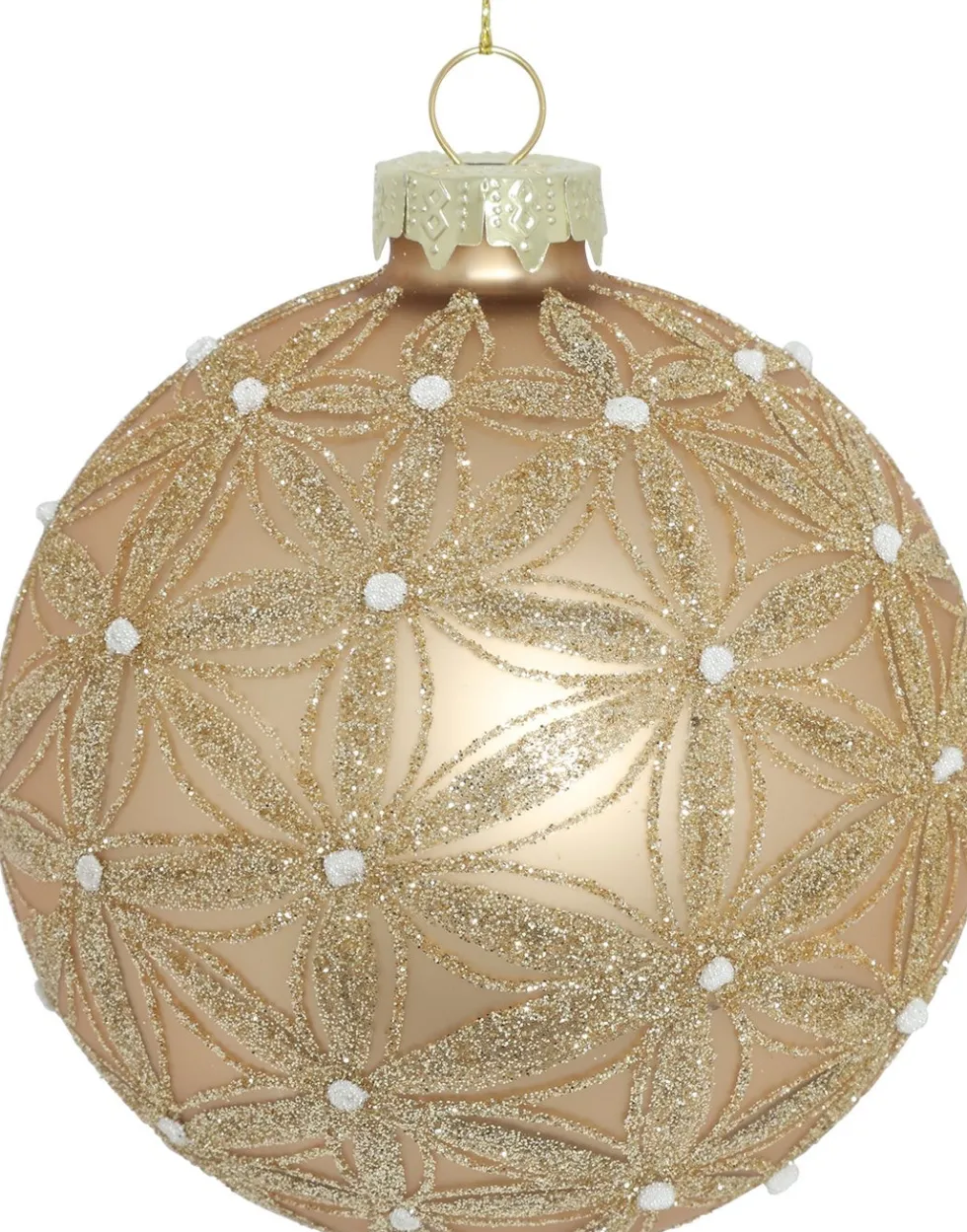 Countryfield kerstbal Raki goud D 10 H 10 cm