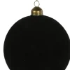 Countryfield kerstbal Ripley zwart D 12 cm