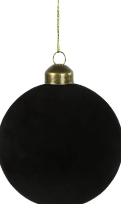 Countryfield kerstbal Ripley zwart D 10 cm