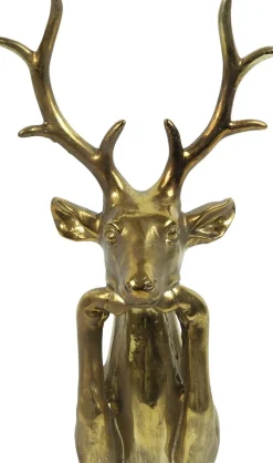 Countryfield kerstfiguur rendier Zen goud 15 x 25,5 x 41 cm