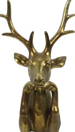 Countryfield kerstfiguur Zen hert goud 19 x 31,5 x 52 cm