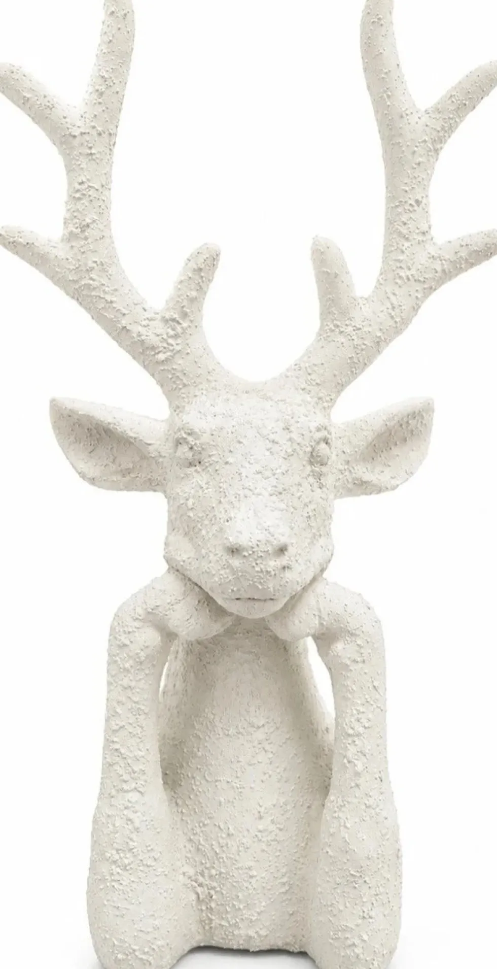 Countryfield kerstfiguur Zen hert crème 25,5 x 15 x 41 cm