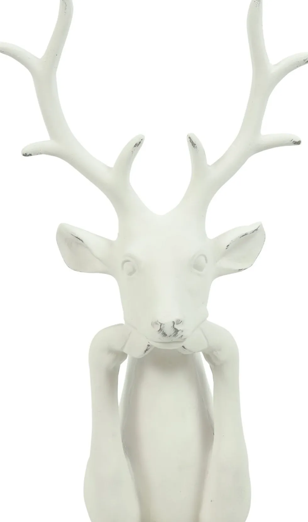 Countryfield kerstfiguur Zen hert wit 15 x 25,5 x 41 cm