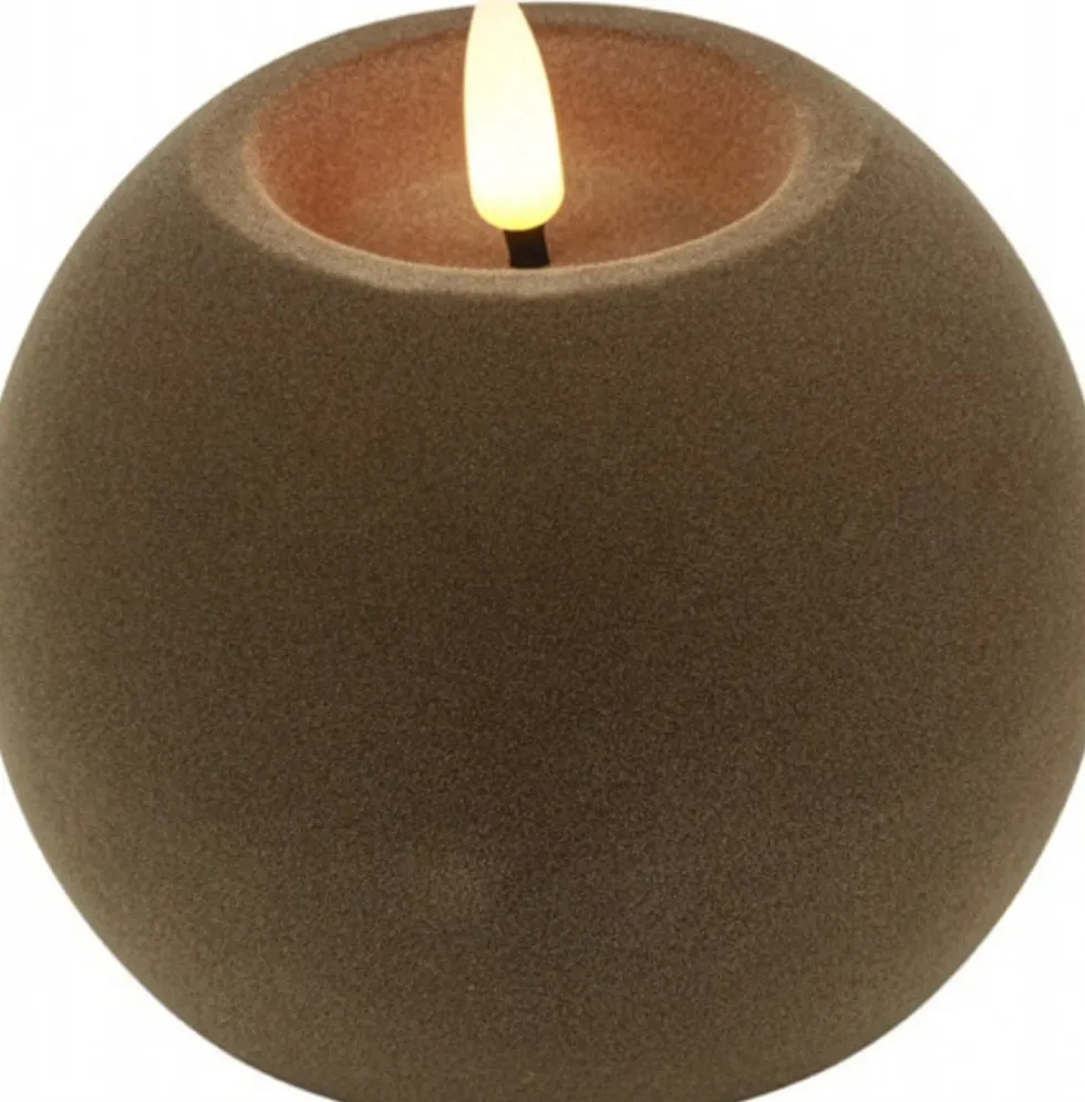Countryfield LED bolkaars Lyon taupe D 10 H 7 cm