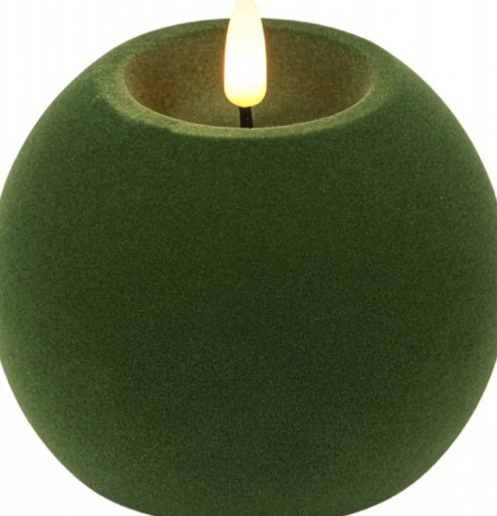 Countryfield LED bolkaars Lyon groen D 10 H 7 cm