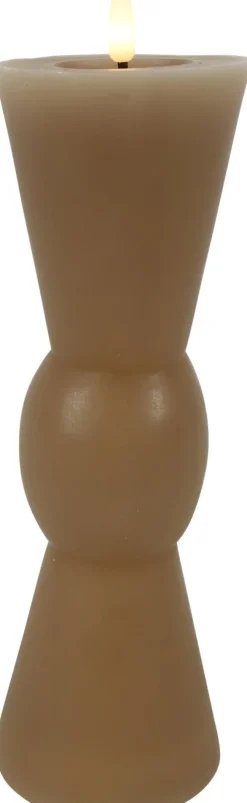 Countryfield LED kaars Lyon beige D 8,8 H 27 cm