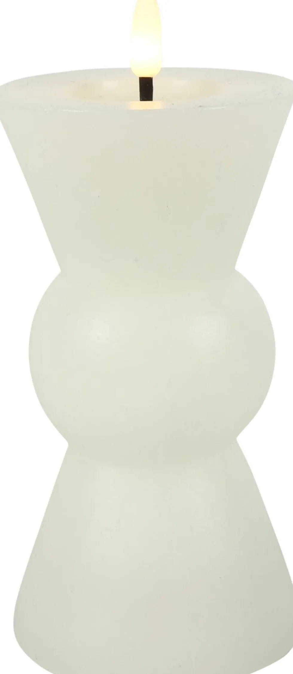 Countryfield LED kaars Lyon wit D 8 H 18 cm