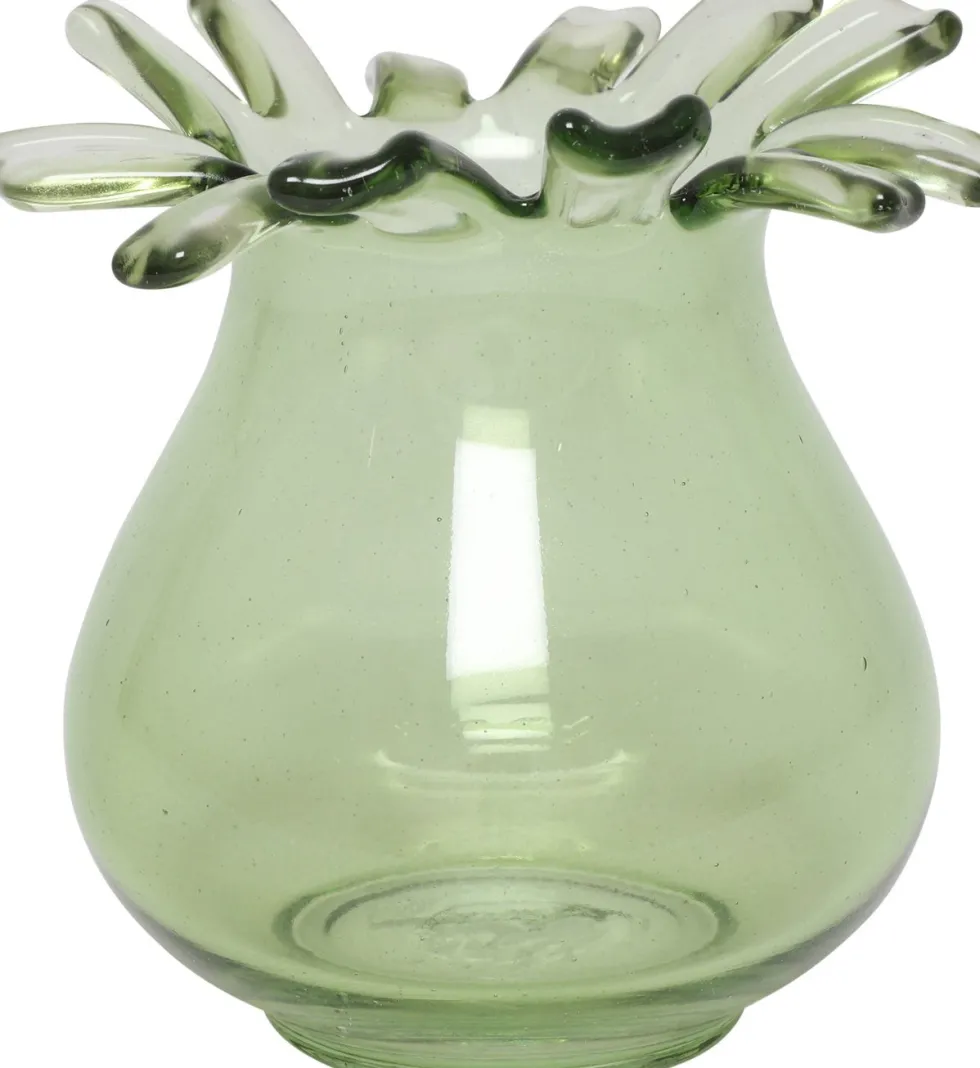 Countryfield vaas Collar groen D 14 H 15 cm