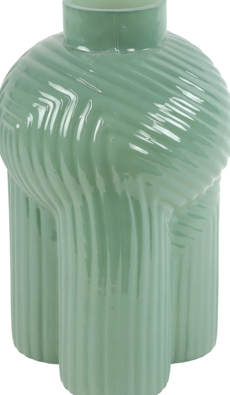 Countryfield vaas Ledger groen D 20 H 30 cm