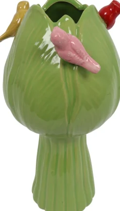 Countryfield vaas Tulip Bird groen D 13 H 28 cm