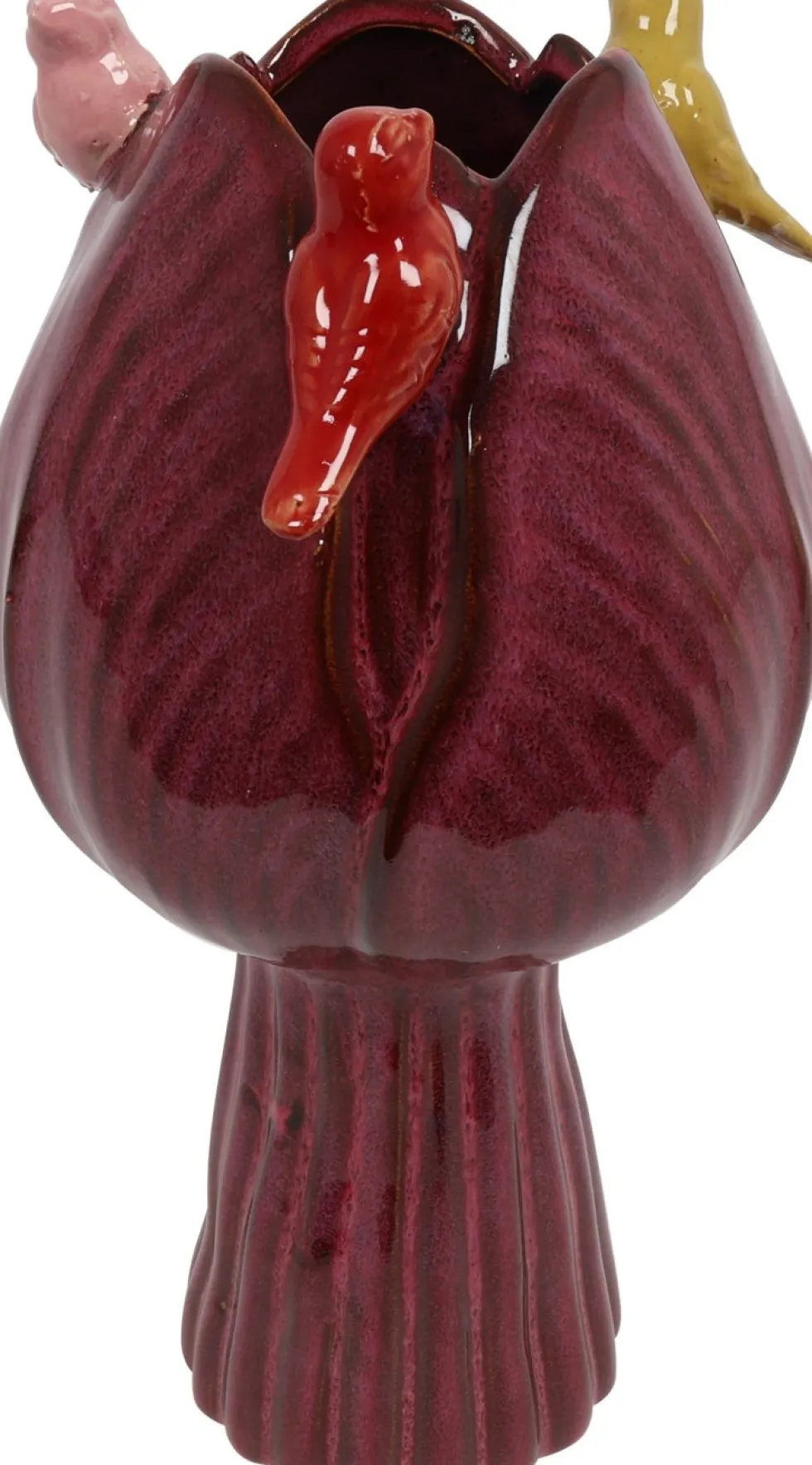 Countryfield vaas Tulip Bird paars D 11 H 22 cm