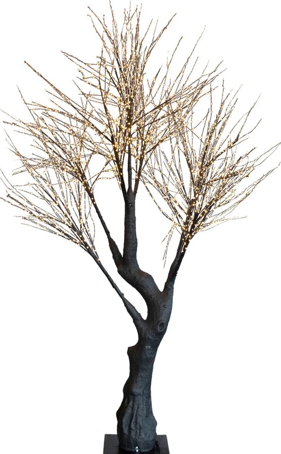 Decoratieboom berk met verlichting 30 x 30 x 200 cm