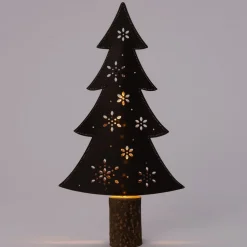 Decoratieboom met 10 LED lampjes warm wit H 31 cm