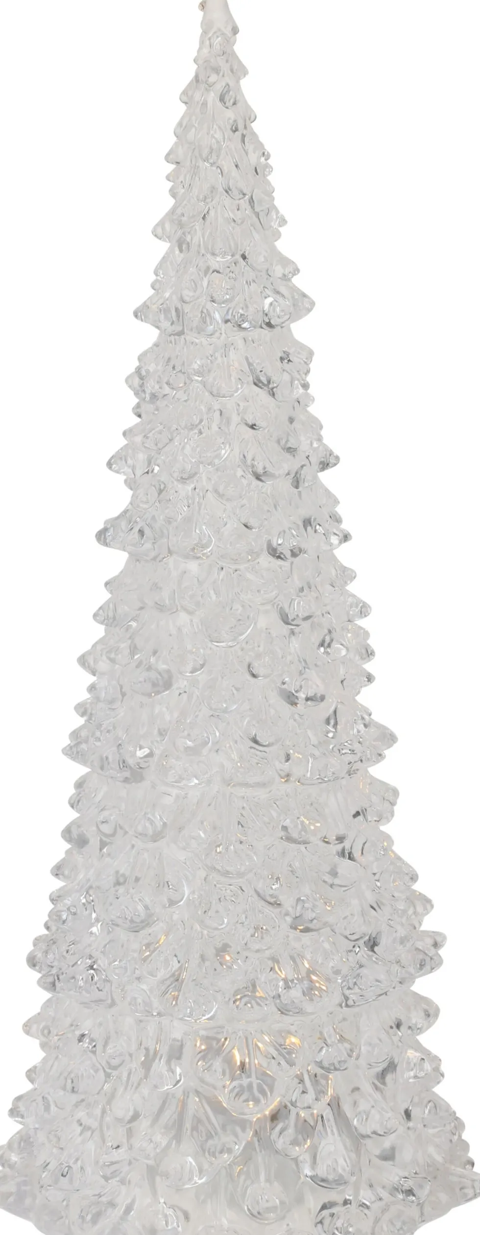 Decoratieboom transparant met verlichting D 8,5 H 21 cm