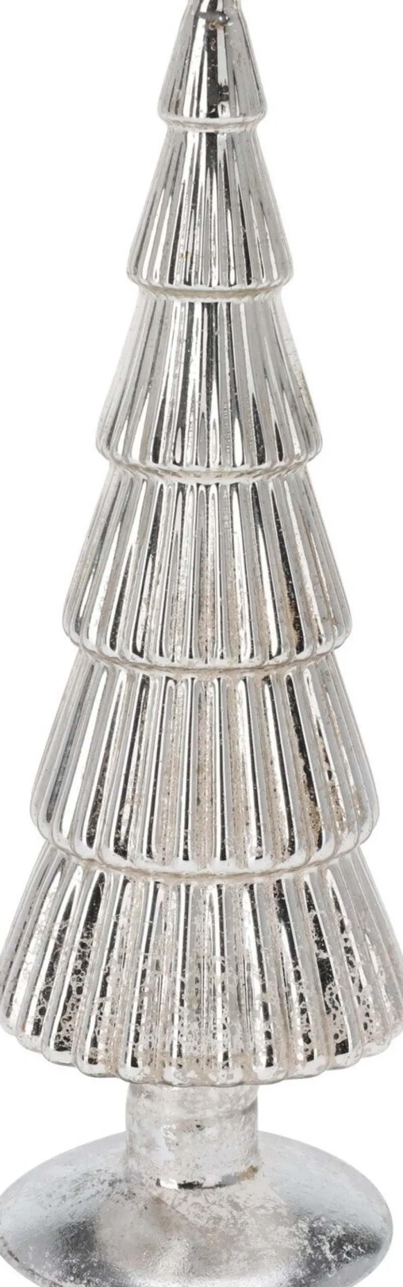 Decoratieboom zilver D 7 H 25 cm