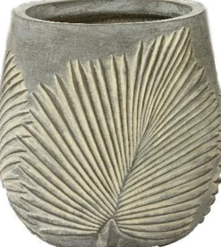 Decoris bloempot Axel grijs D 32 H 32 cm