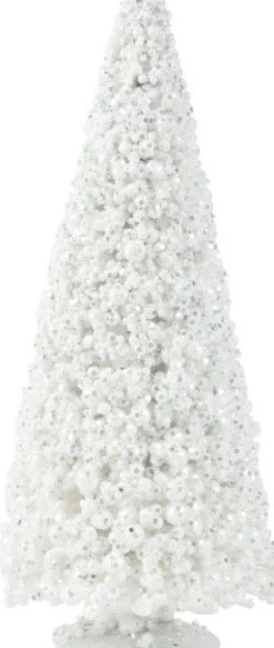 Decoris decoratieboom Foam wit D 13 H 30 cm