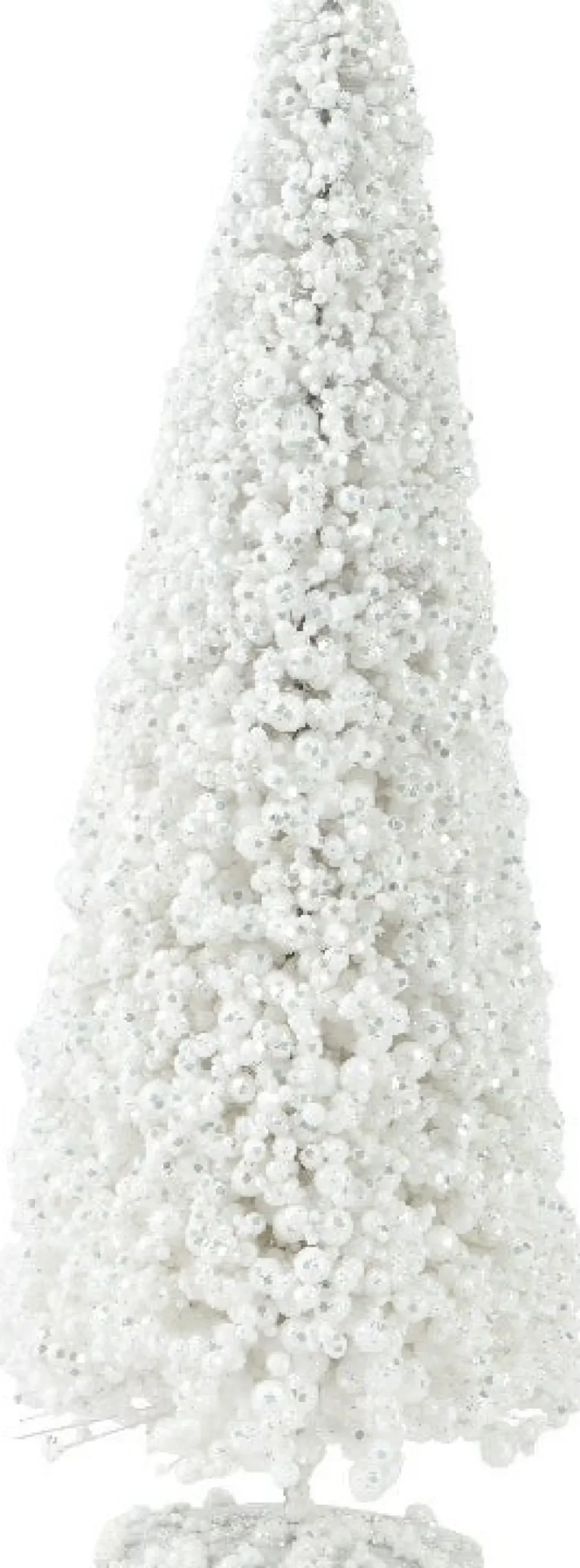 Decoris decoratieboom Foam wit D 15 H 40 cm