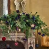 Decoris kerstbal blauw D 8 cm