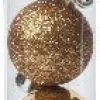 Decoris kerstbal bruin D 3 cm 14 stuks