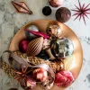 Decoris kerstbal donkerroze D 8 cm 6 stuks