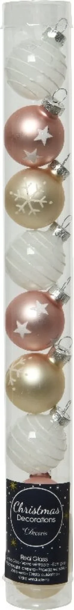 Decoris kerstbal gemengd multi D 3 cm 9 stuks