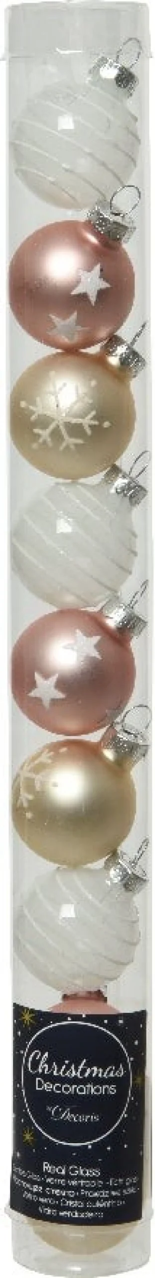 Decoris kerstbal gemengd multi D 3 cm 9 stuks