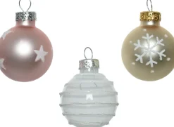 Decoris kerstbal gemengd multi D 3 cm 9 stuks