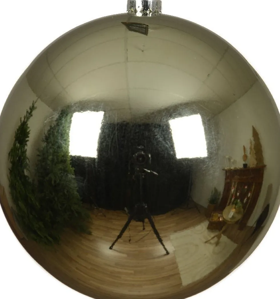 Decoris kerstbal groen D 20 cm