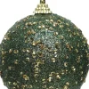 Decoris kerstbal groen D 8 cm