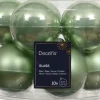 Decoris kerstbal groen D 6 cm 10 stuks