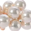 Decoris kerstballen kerststukje parelwit D 2,5 cm
