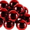 Decoris kerstballen kerststukje rood D 2,5 cm