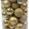 Decoris kerstballen PLC XXL goud D 8 cm 100 stuks
