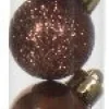Decoris kerstbal Marilene espresso D 3 H 3 cm 14 stuks