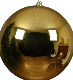 Decoris kerstbal Marilene goud D 40 cm