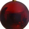 Decoris kerstbal Marilene rood D 25 H 25 cm