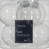Decoris kerstbal Marilene transparant D 6 H 6 cm 6 stuks