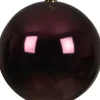 Decoris kerstbal paars D 20 cm