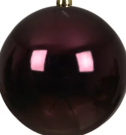 Decoris kerstbal paars D 20 cm