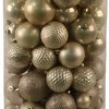 Decoris kerstbal parelwit D 4 / 6 / 8 cm 100 stuks