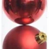 Decoris kerstbal rood D 6 cm 10 stuks